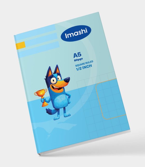 IMASHI A5 80PGS SQURE RULED  1/2 INCH